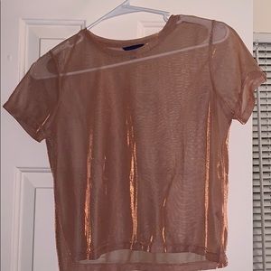 Shimmery crop top